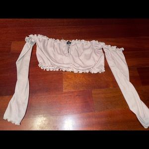 Cropped Long Sleeve Top